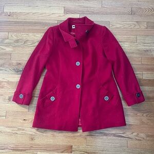 Kristen Blake Red Pea Coat size L